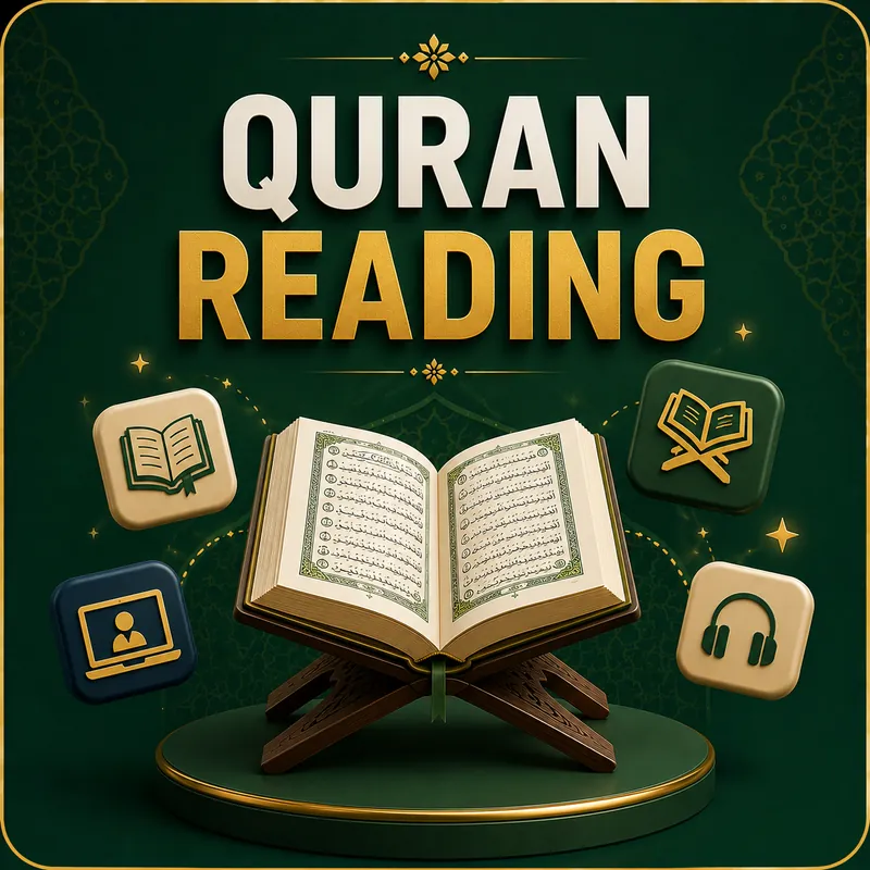 Nazra Quran reading course — read the Quran fluently from the script