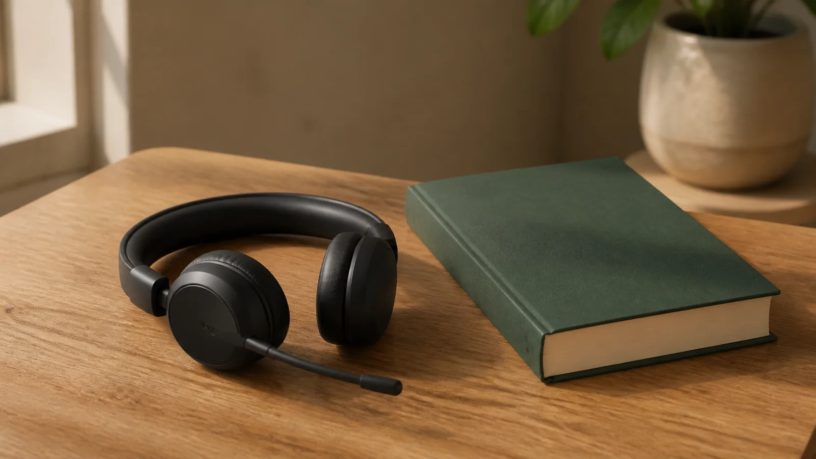 The headset and microphone that make an online Tajweed lesson work